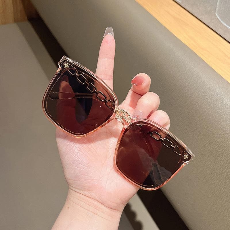 Trendy Square Sunglasses for Women UV400 Protection Fashionable Outdoor Sun Glasses Holiday Travel Accessories