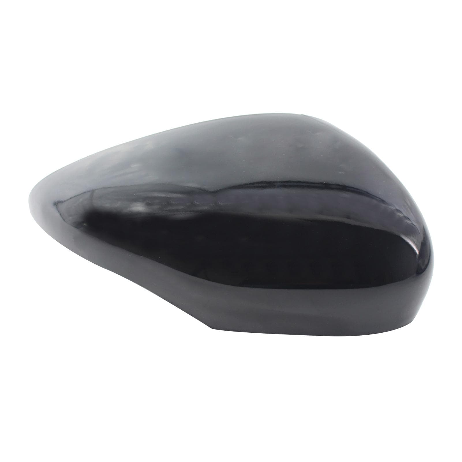 Gloss Black Wing Mirror Cover Cap Painted Replacement for Ford Fiesta 2009-2015 right black