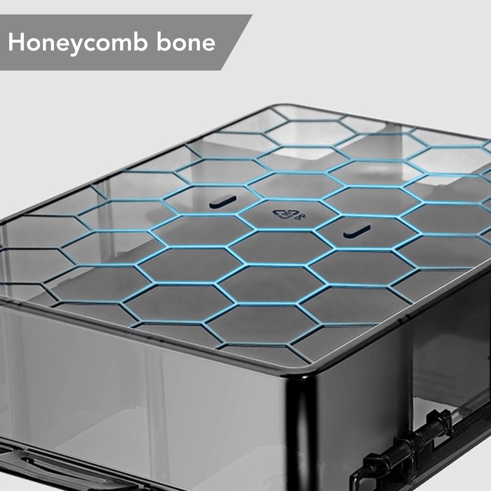 Multi Compartment Parts Box Removable Divider Transparent Plastic 18 Grids Hardware Storage Box for