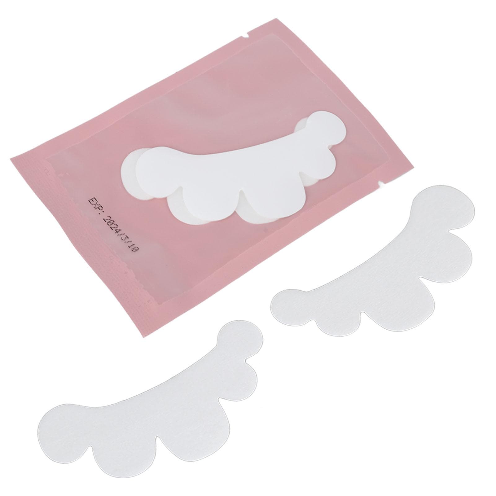 100 Pairs Grafted Eyelashes Isolation Pads Petal Shape Non Woven Eyeshadow Stickers