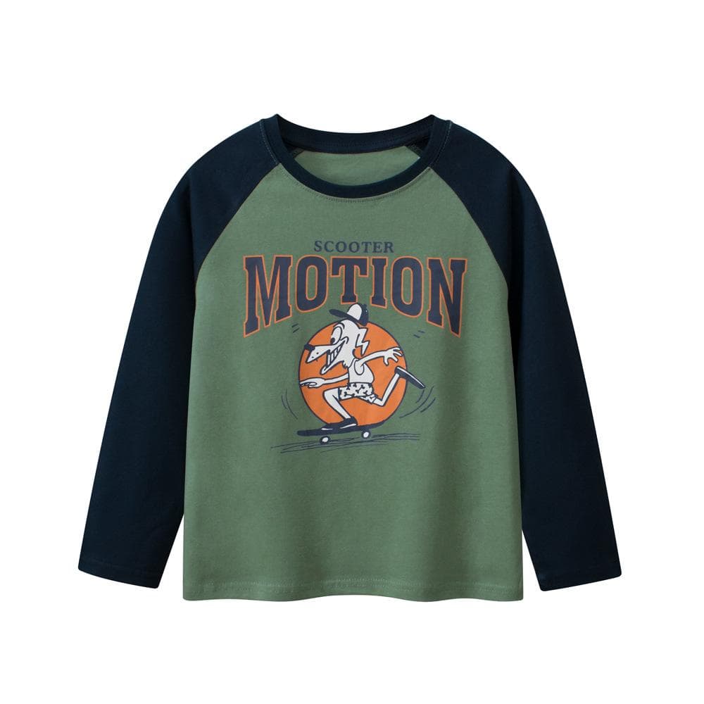 Children's Clothing Spring New Children's Long-sleeved T-shirts Medium and Large Children's Men's and Women's Bottoming Shirts 170cm