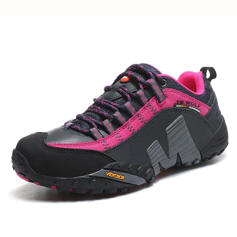 Men's and Women's Genuine Leather Hiking Shoes - Waterproof, Non-Slip, Breathable for Spring and Autumn Outdoor Sports & Travel. 39