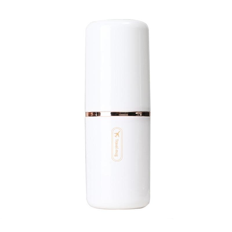 Travel Portable Toothbrush Cup Bathroom Toothpaste Holder Storage Case Box Organizer Travel Toiletries Storage Cup  Creative white