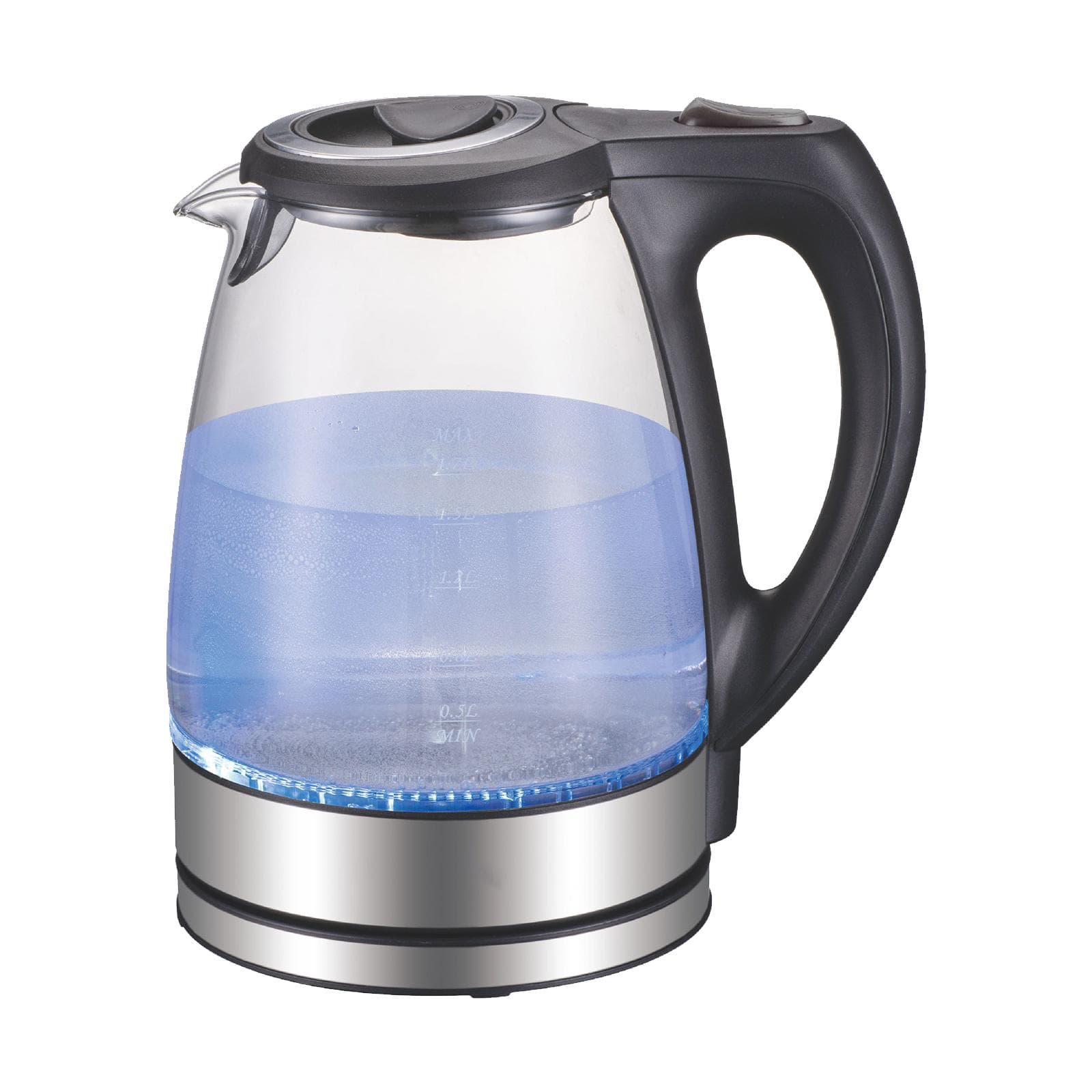 1.7L Electric Kettle 110V 1500W Glass Hot Water Kettle Fast Heating Electric Tea Kettle Water US Plug