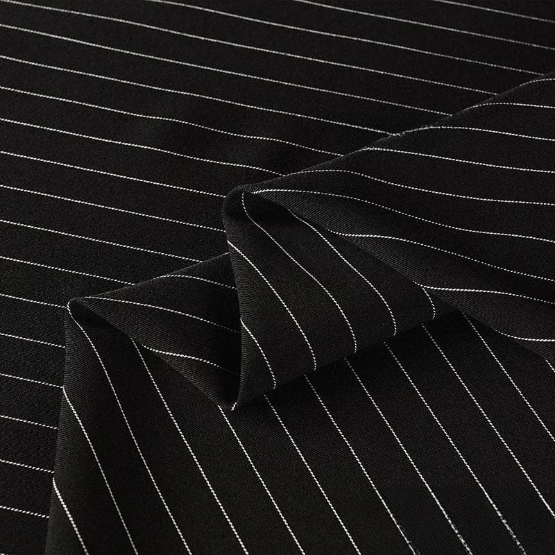 100x150cm Fine Stripe Fabric Spring Summer Fashion Skirts Suits Cloth Apparel Sewing Fabric Polyester Rayon Spandex Material 100x150cm