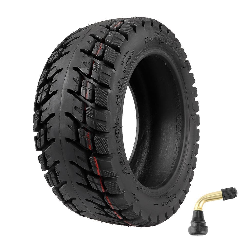 Ulip 11 Inch 100/656.5 Tubeless Tire Widened & Thickened Vacuum Tire OffRoad Tire with Nozzle black