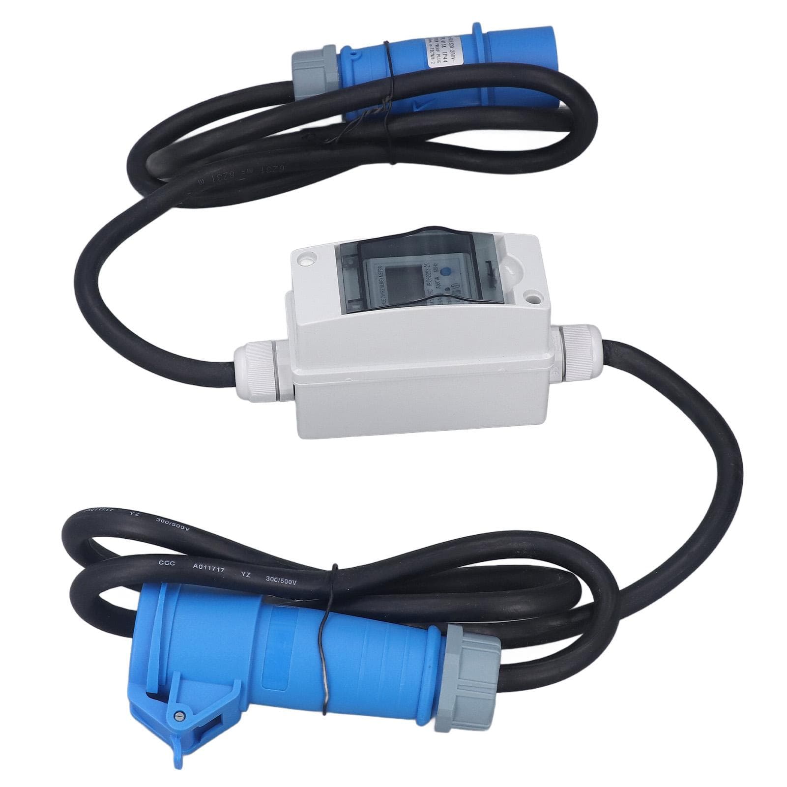 Smart Energy Meter 220?250V AC Male to Female 3 Pin 16A 220V AC 5A 60A Single Phase 2 Wire Power
