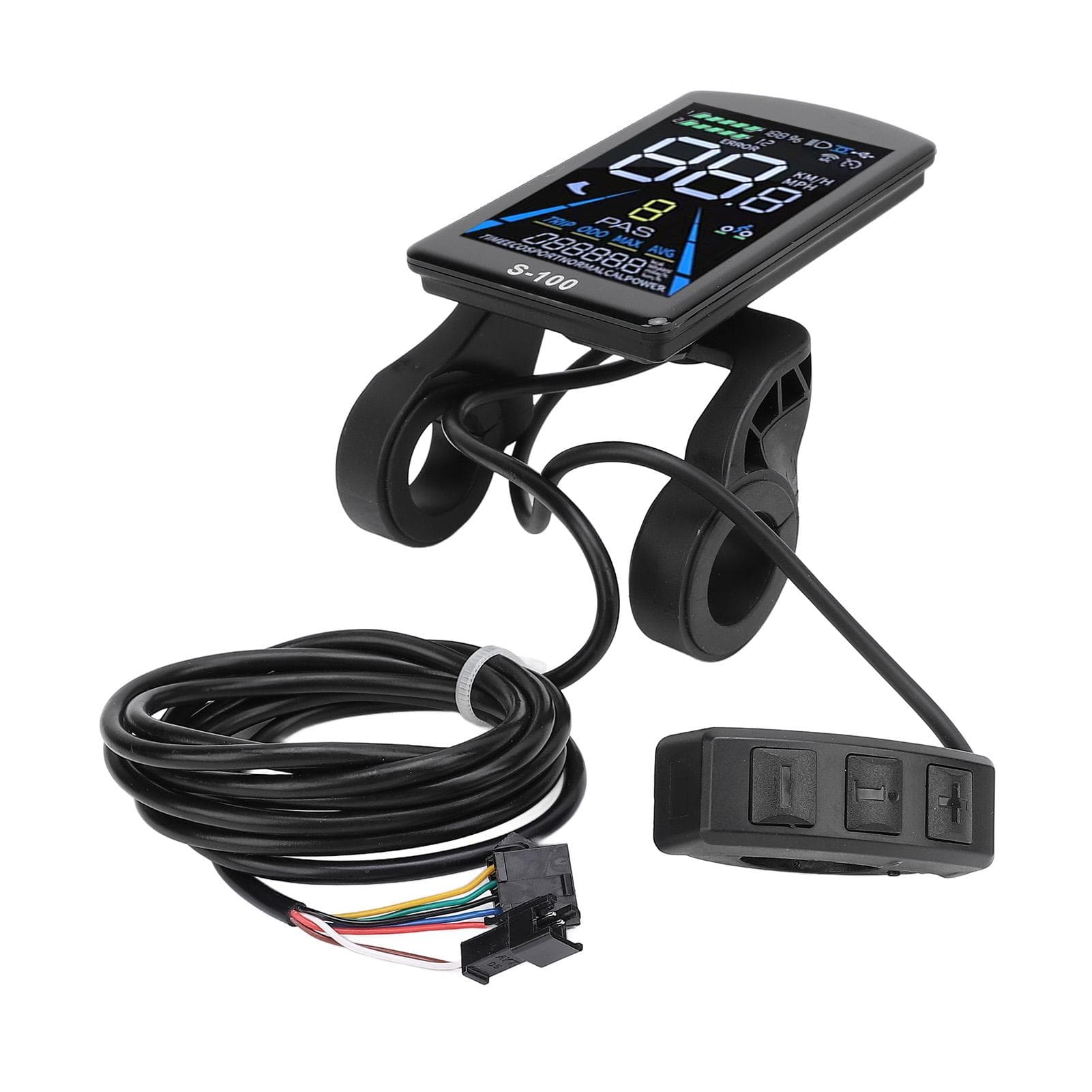 Electric Bike LCD Display 24V 36V 48V 60V 72V Universal Water Proof Color LCD Display Panel with SM