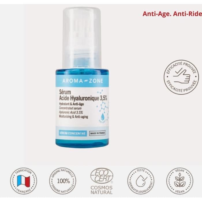 Serum - Hyaluronic Acid Concentrated Serum Aroma-Zone - 3.5% ultra-concentrated - 100% natural origin - Without synthetic fragrance