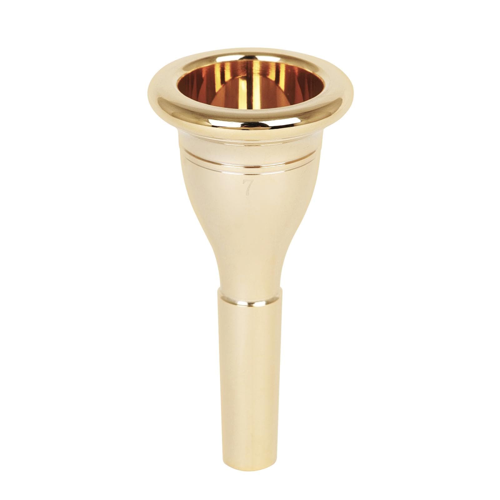Tuba Mouthpiece Solid Durable Brass Construction Gold Plated Musical Instrument Accessories gold
