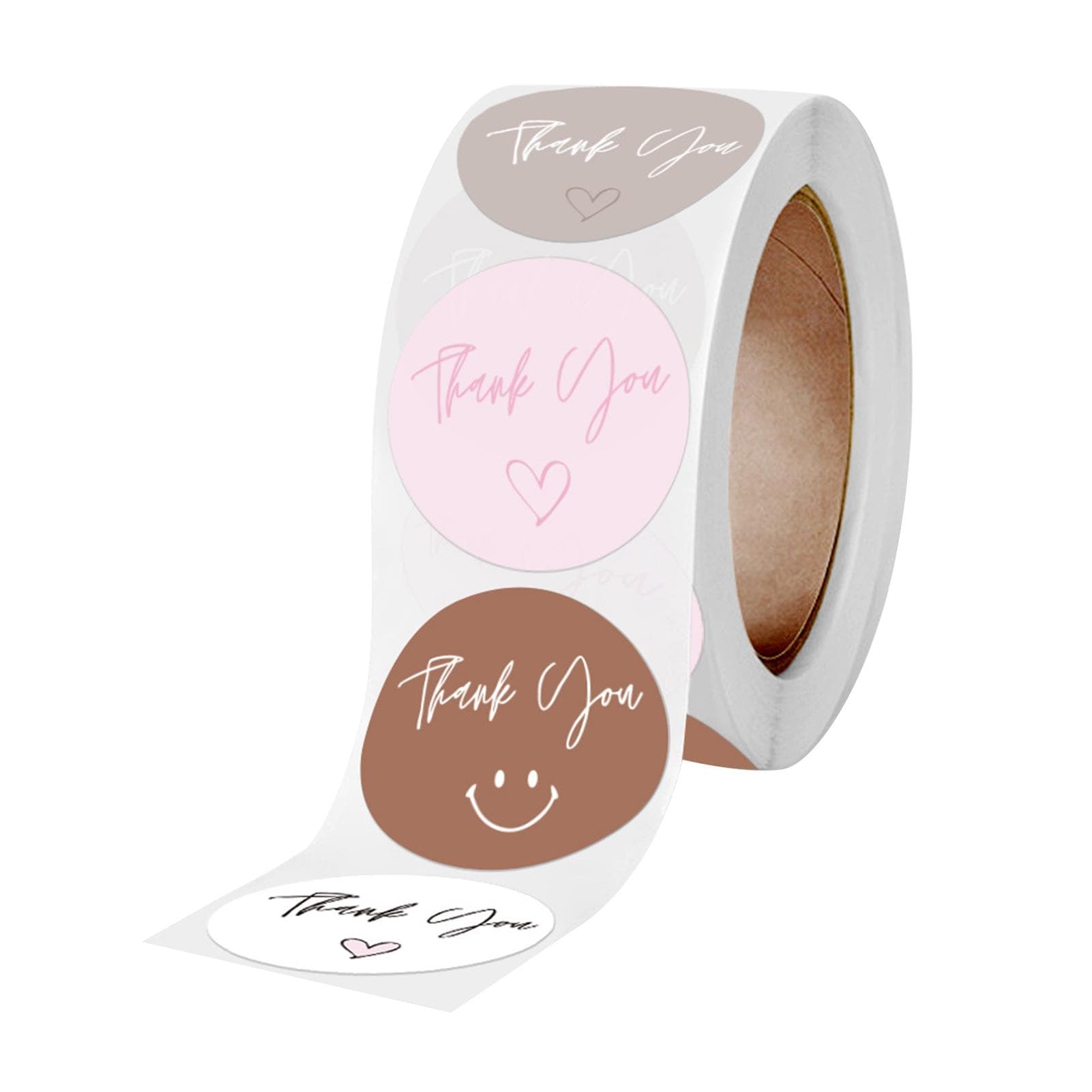 1 Inch Thank You Sticker Flowers Floral Decorative Sticker 500 Sheets/Roll for Scrapbooking 2