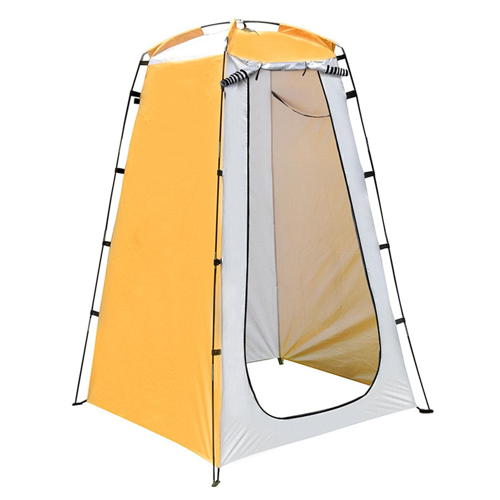 Outdoor Shower Privacy Tent Portable Dressing Changing Room Tent Shelter for Camping Hiking Beach yellow