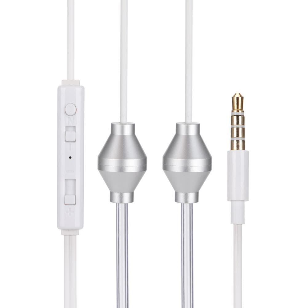 3.5mm Mobile Phone Double Spiral Earphone Anti Radiation Air Acoustic Tube Earphone