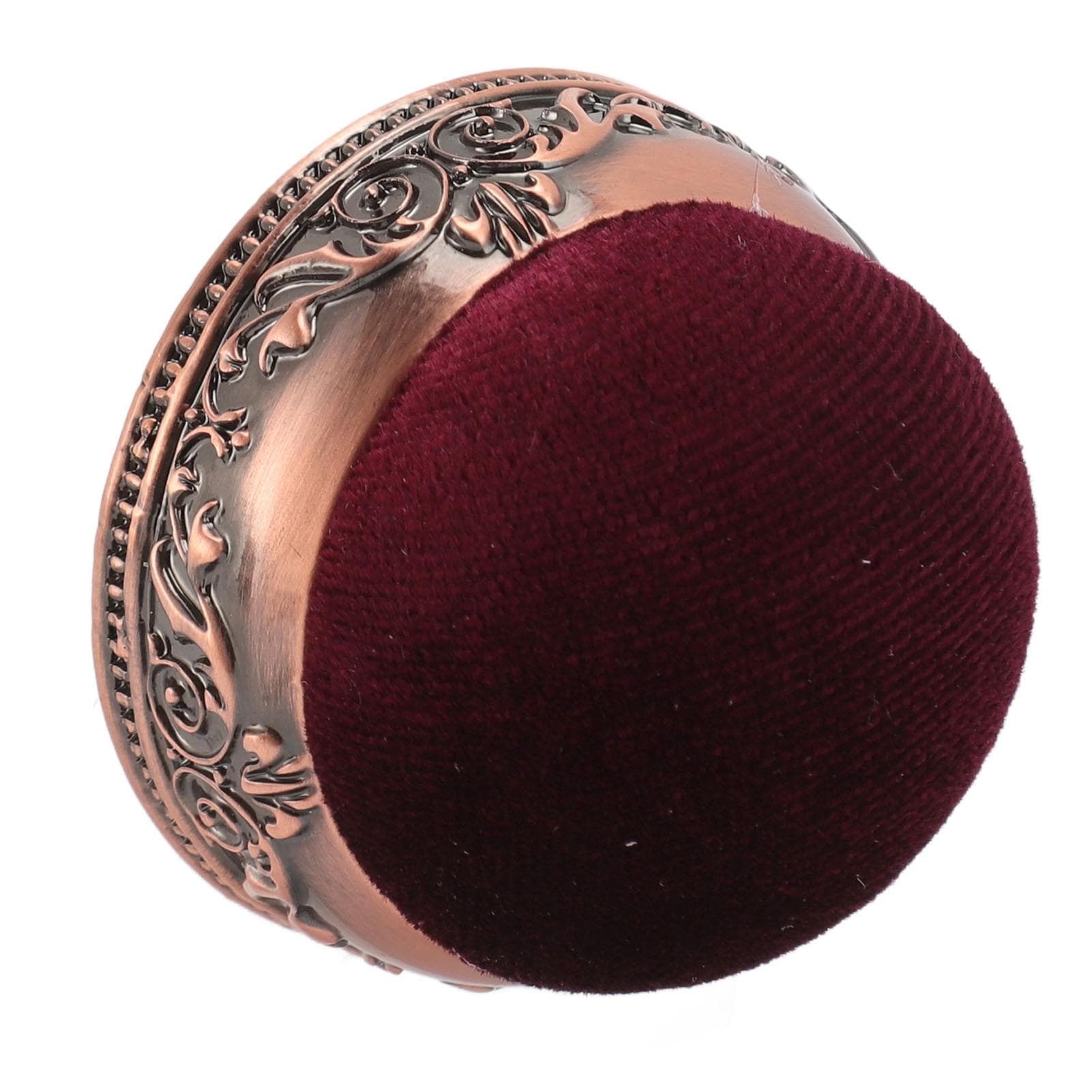 Vintage Pin Cushion Soft Elastic Metal Base Half Ball Shape Retro Needle Cushion for Sewing
