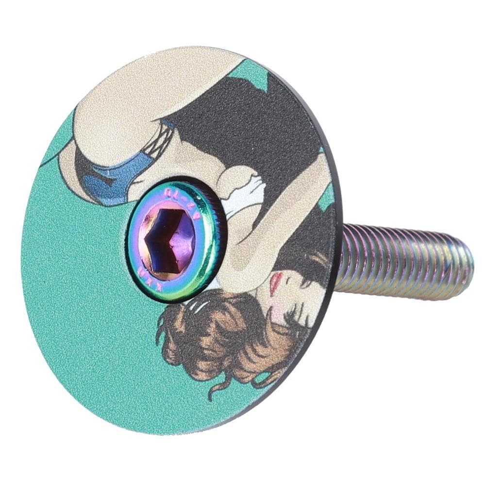 Aluminum Alloy Lightweight Mountain Road Bike 3D Embossed Printing Headset Screw Cover Bicycle