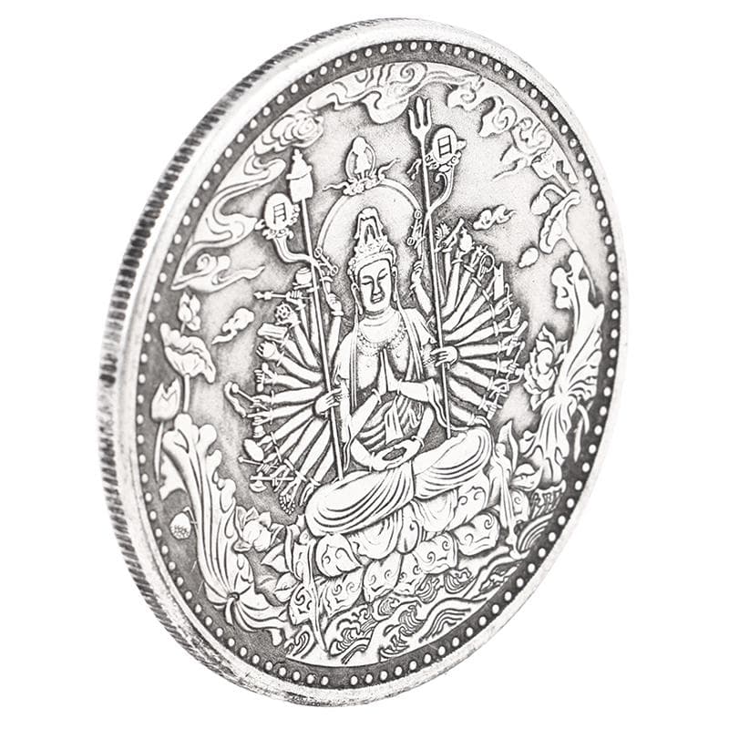Tibet Ancient Coins Collection Thousand Hand Guanyin Commemorative Coins