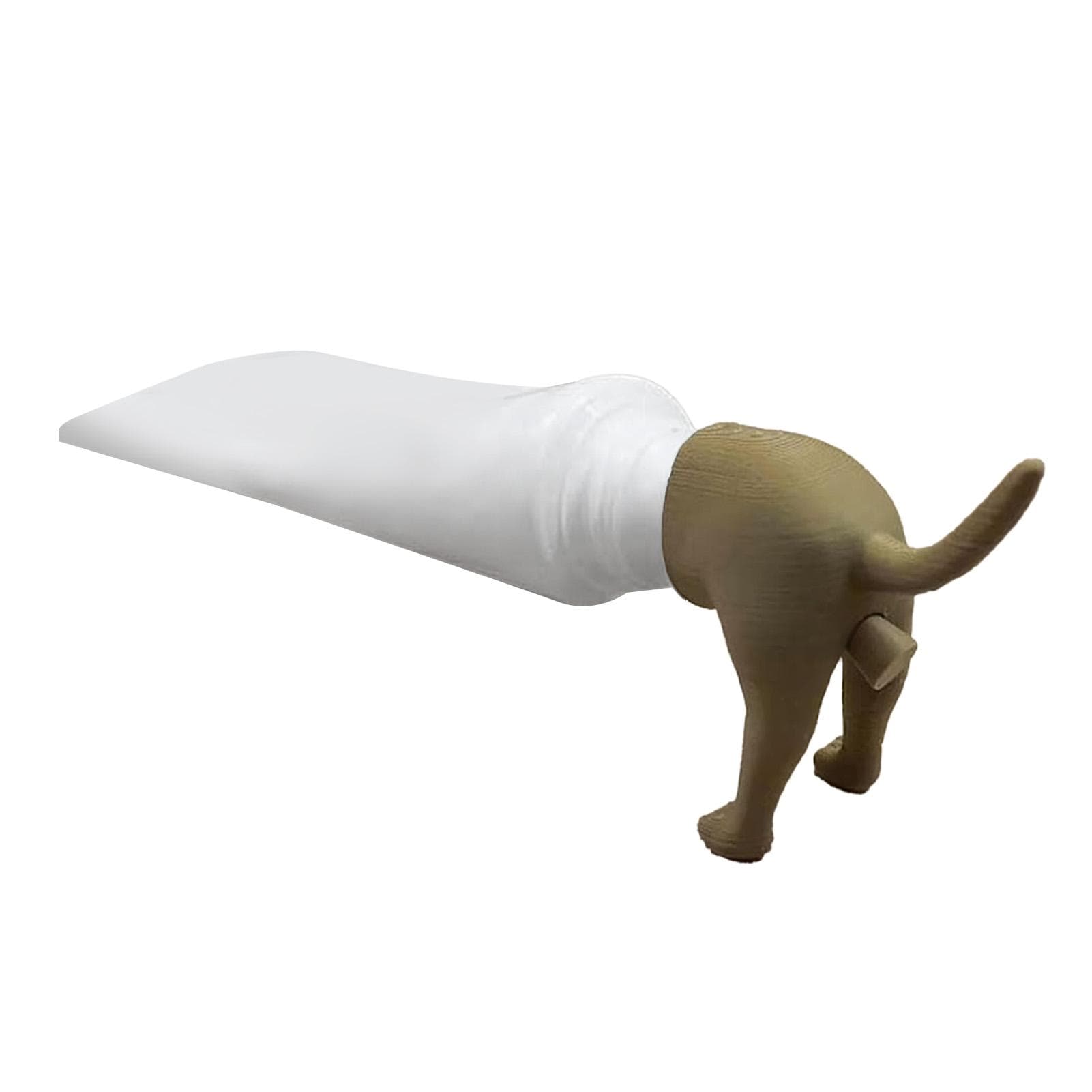 Pooping Dog Butt Toothpaste Topper Funny Pooping Dog Toothpaste Cap Toothpaste Topper Dispenser brown