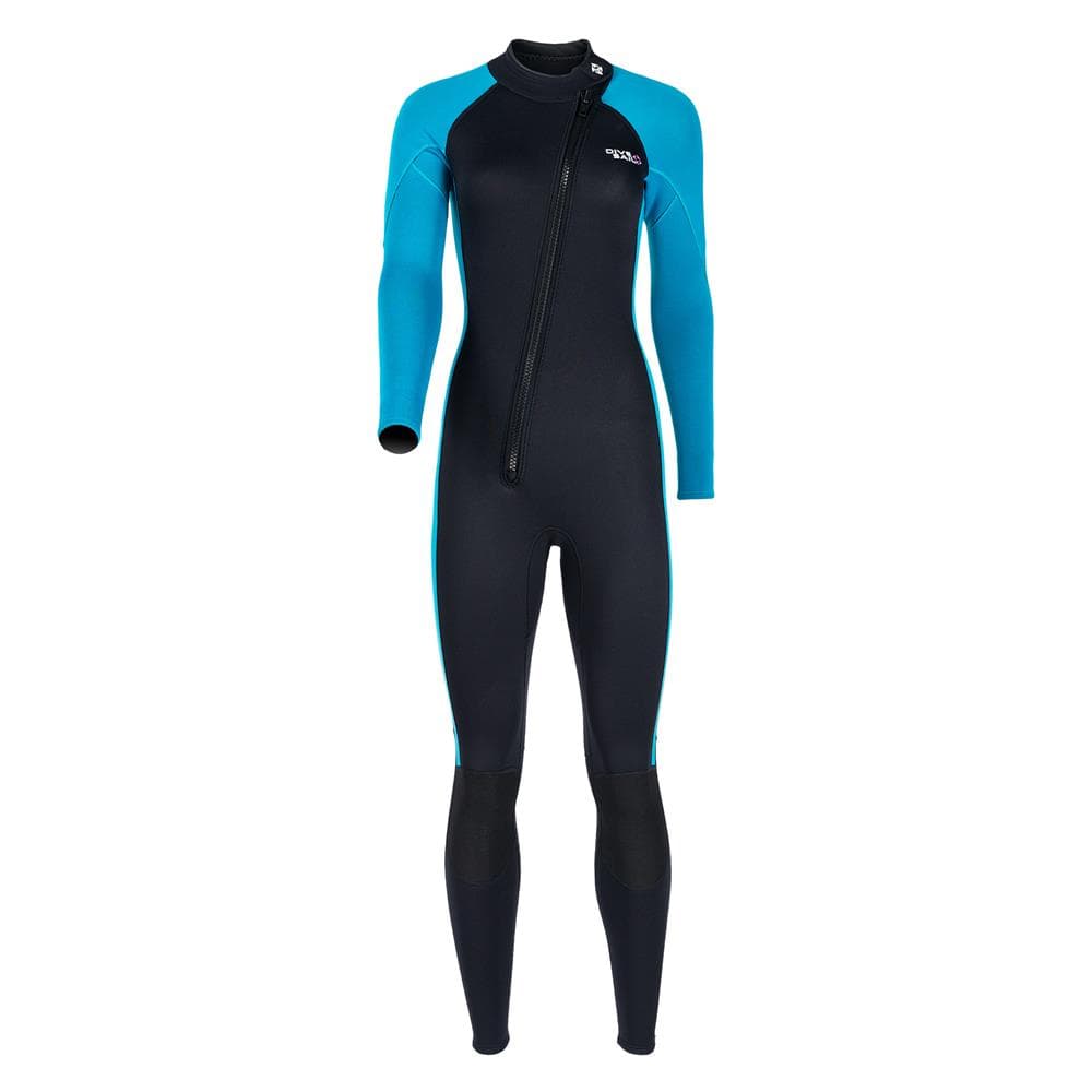 Women 3mm Neoprene Wetsuits Adult One Piece Full Body Long Sleeves Diving Suit XXL