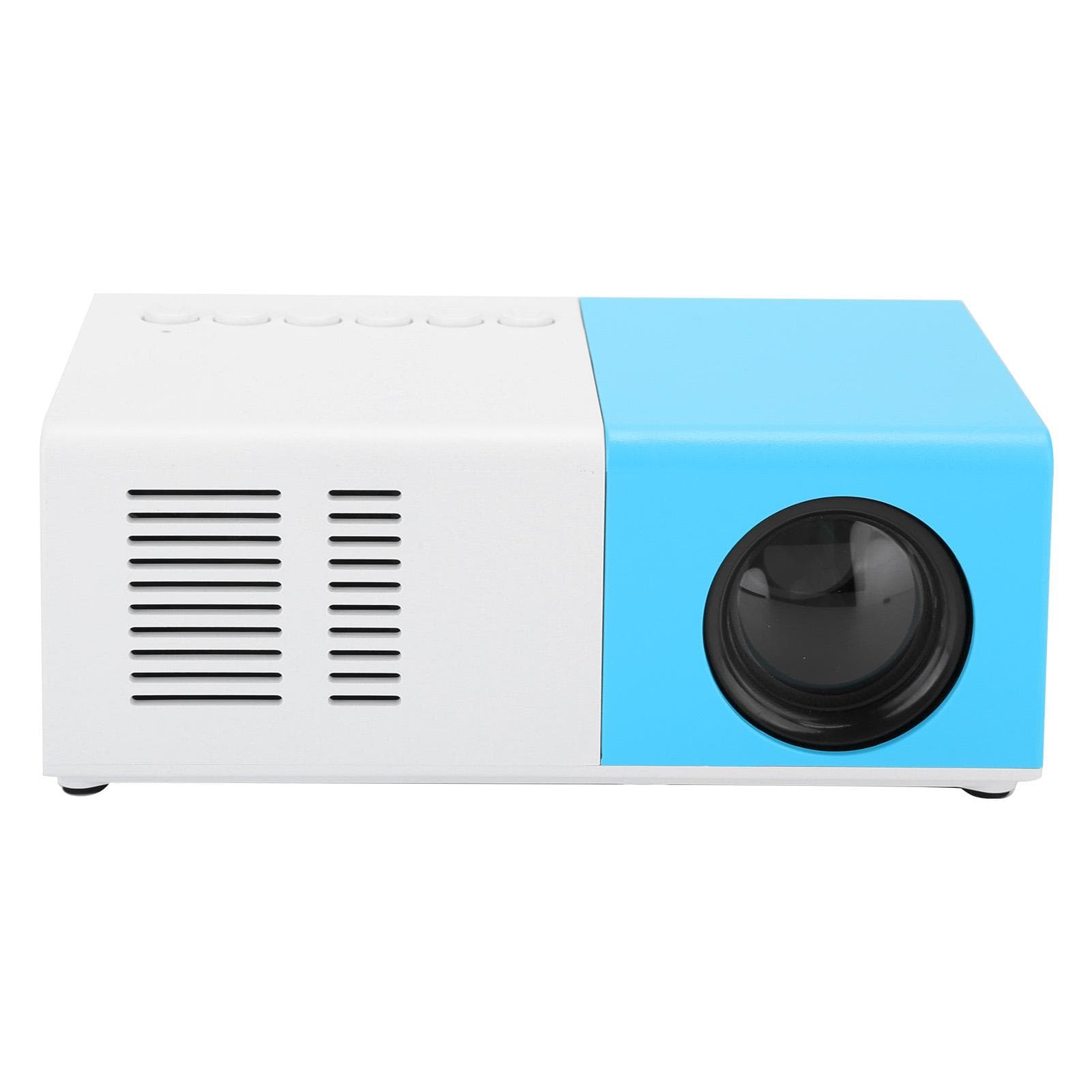 J9 Mini Portable Projector LED Home Theater Video Media Player Projector with Rack 100‑240V White UK Plug multicolour