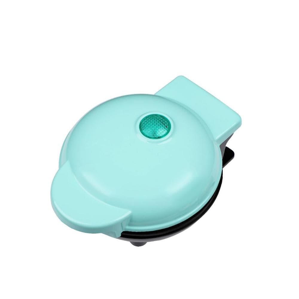 Mini cake machine, suitable for personal cake waffles, easy to clean surface EU blue