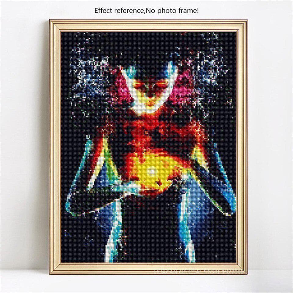 Diamond Embroidery 5D DIY Flower Diamond Painting Woman Picture Of Rhinestone 20X30CM