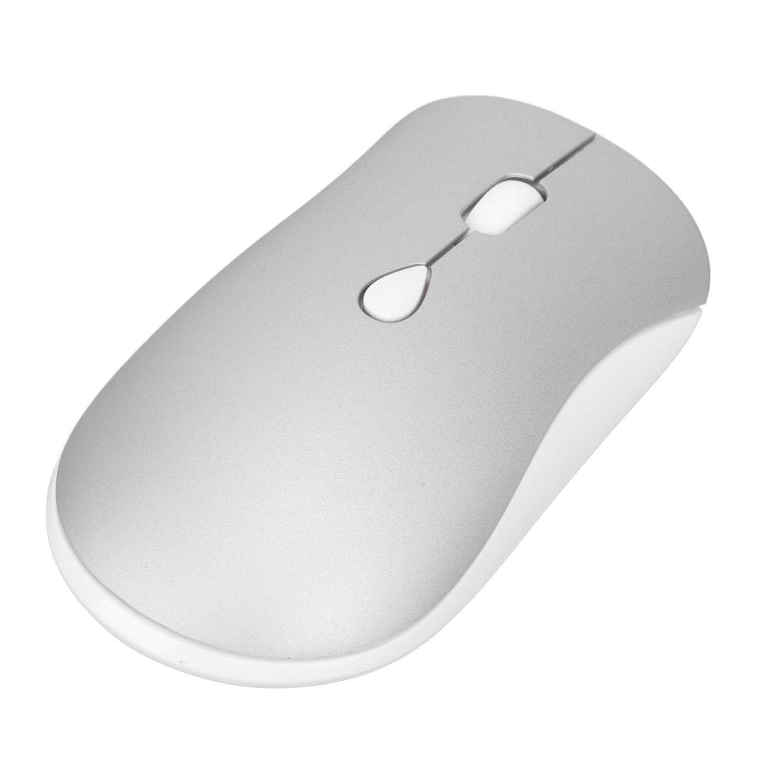 2.4G Wireless Portable Optical Mouse 3 Levels DPI Rechargeable Slim Silent Mouse with USB Receiver silver