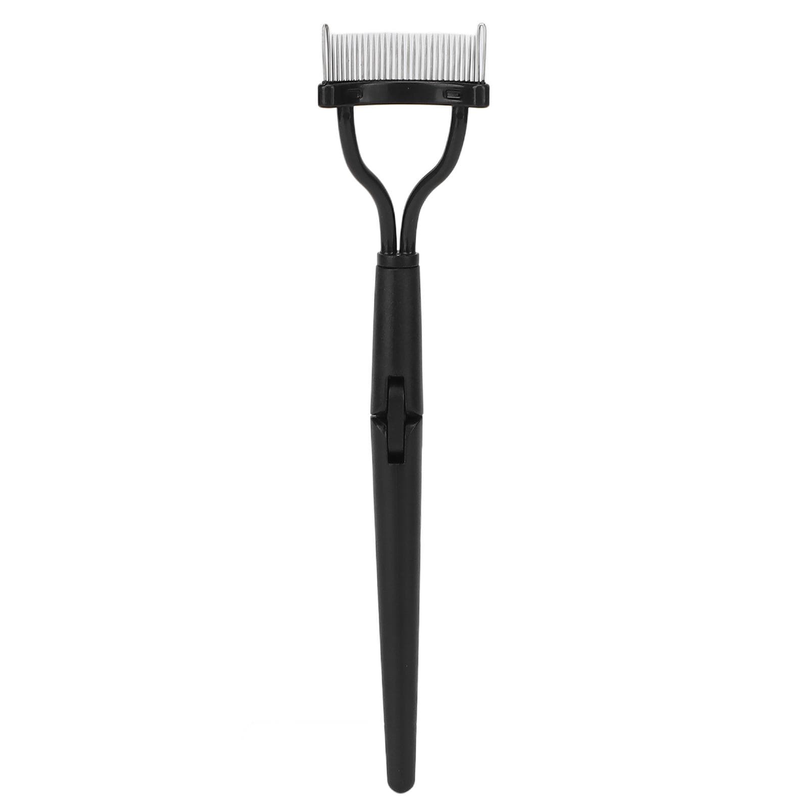 Folding Eyelashes Separator Teeth Eyelash Comb Eyelash Grooming Tool with Protective Cover