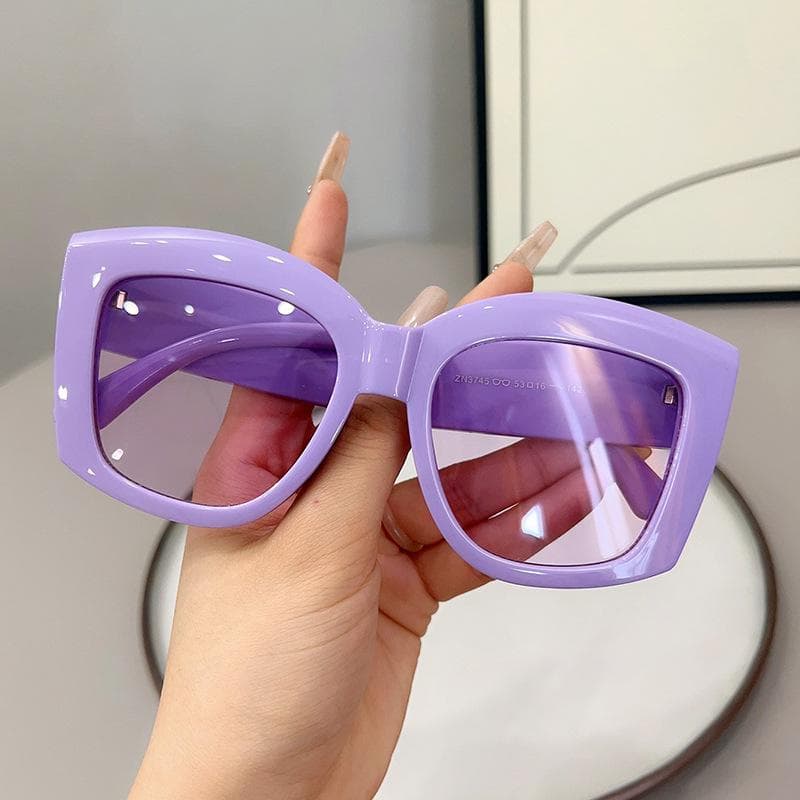Oversized Square Eyeglasses Frames Vintage Women Eyewear Trendy Fashion Designer Spectacles UV400 Protection 1PC