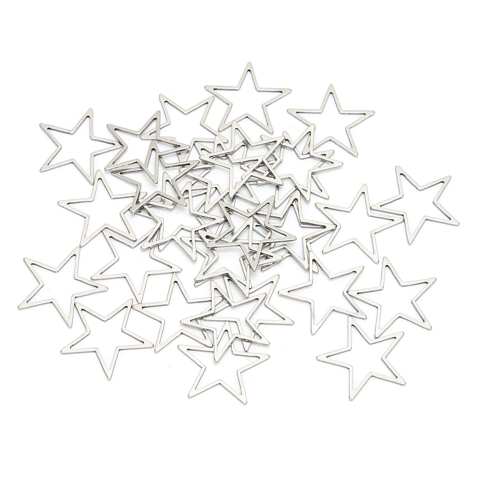 Jewelry Making Resin Craft Bezel Stainless Steel DIY Open Bezels Hollow Frame PendantStar Shape
