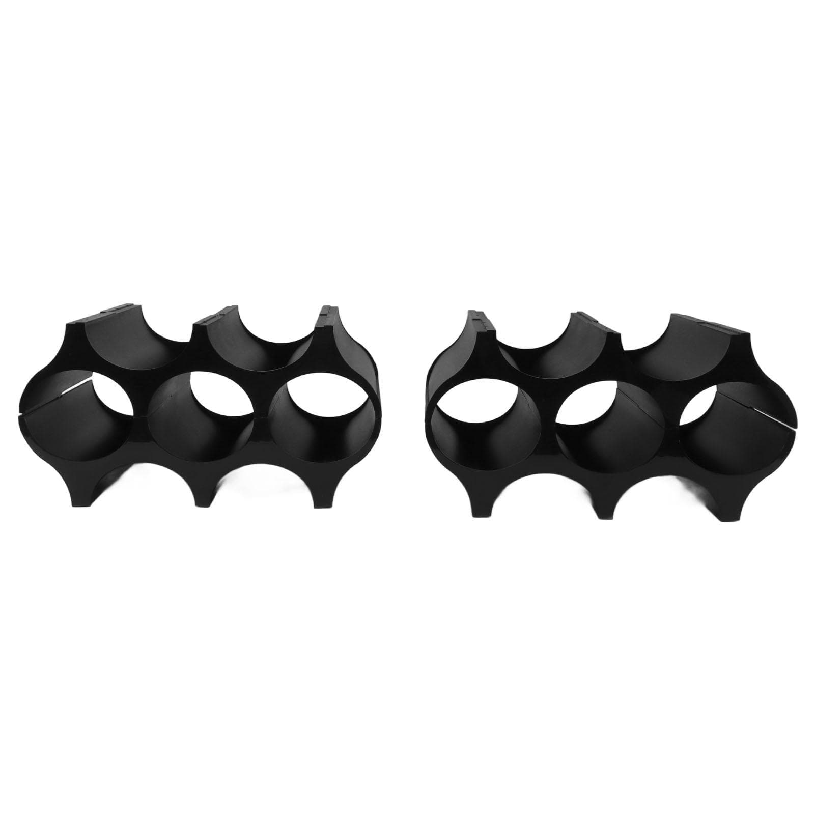 4Pcs Black Red Wine Bottle Rack Holder Simple Looking Decorative Wine Bottle Rack Organizer for