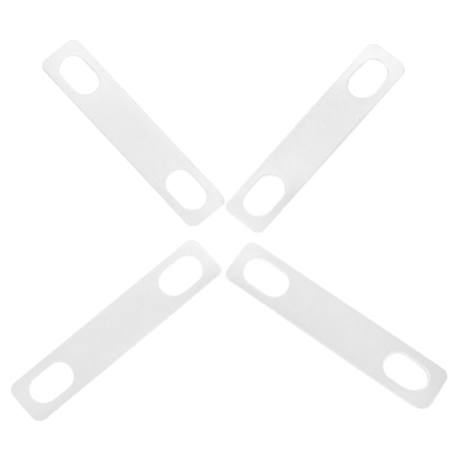 4Pcs Guitar Neck Shim Brass Material Heightening Gasket Set Musical Instrument AccessoriesSilver silver