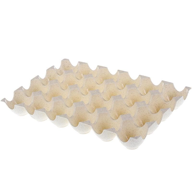 Eggs Kitchen Chicken Egg Storage Box Organizer Refrigerator Storing Egg Container Holder Case Stand Racks Shelf Serving Tray beige