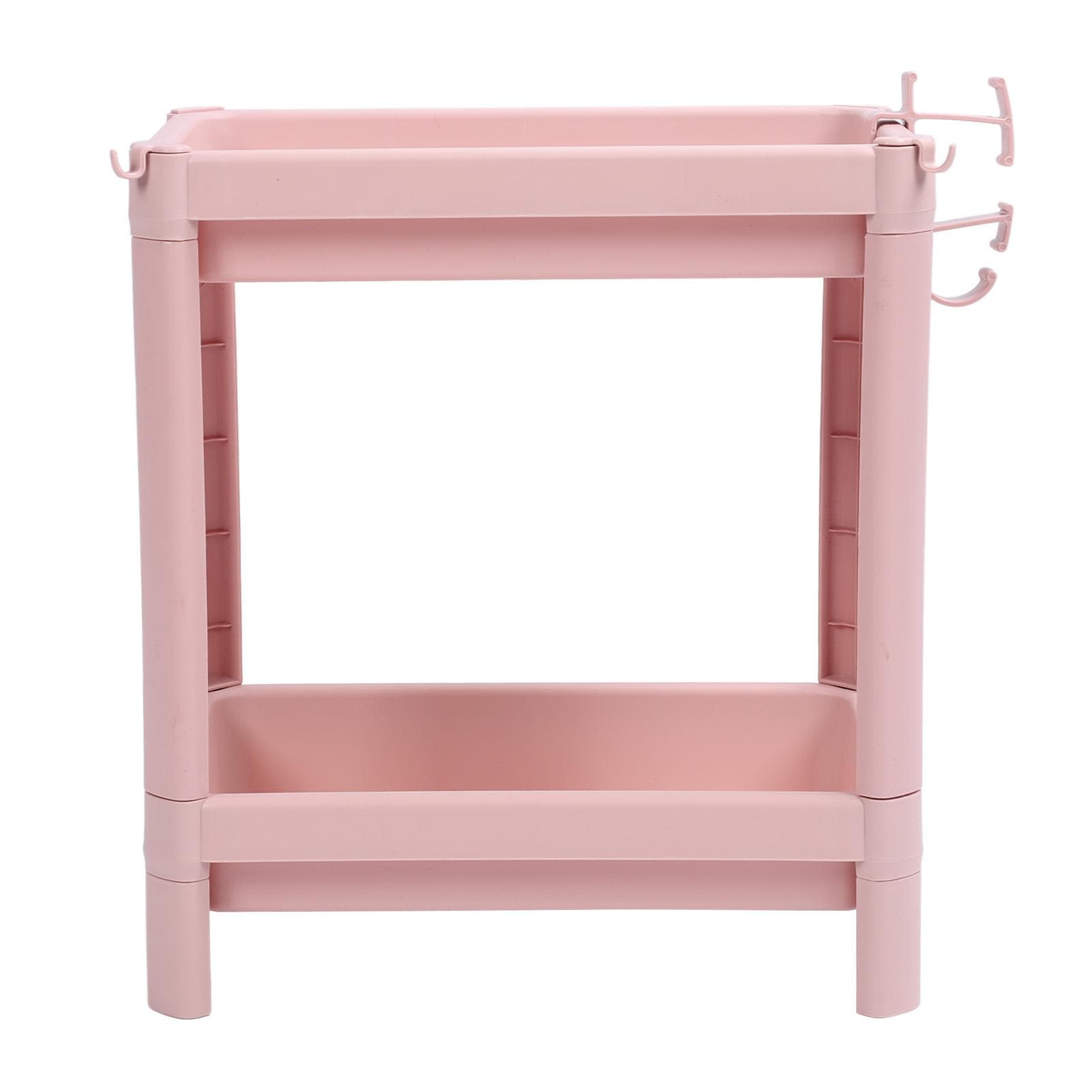 Bathroom Floor Storage Shelf Multi Layer Stable Durable Standing Shelf Unit Freestanding Corner 2 Tier