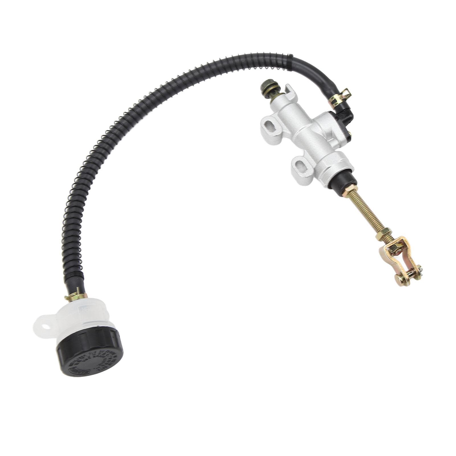 Motorcycle Rear Brake Pump Universal Rear Brake Master Cylinder with Reservoir for ATV Quad Dirt