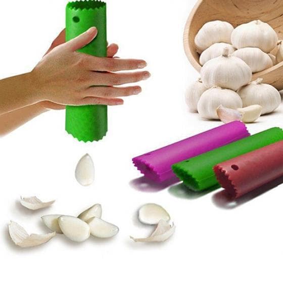 Magic Silicone Peeling Garlic Peeler Helper Useful Kitchen Tool Gadgets one size