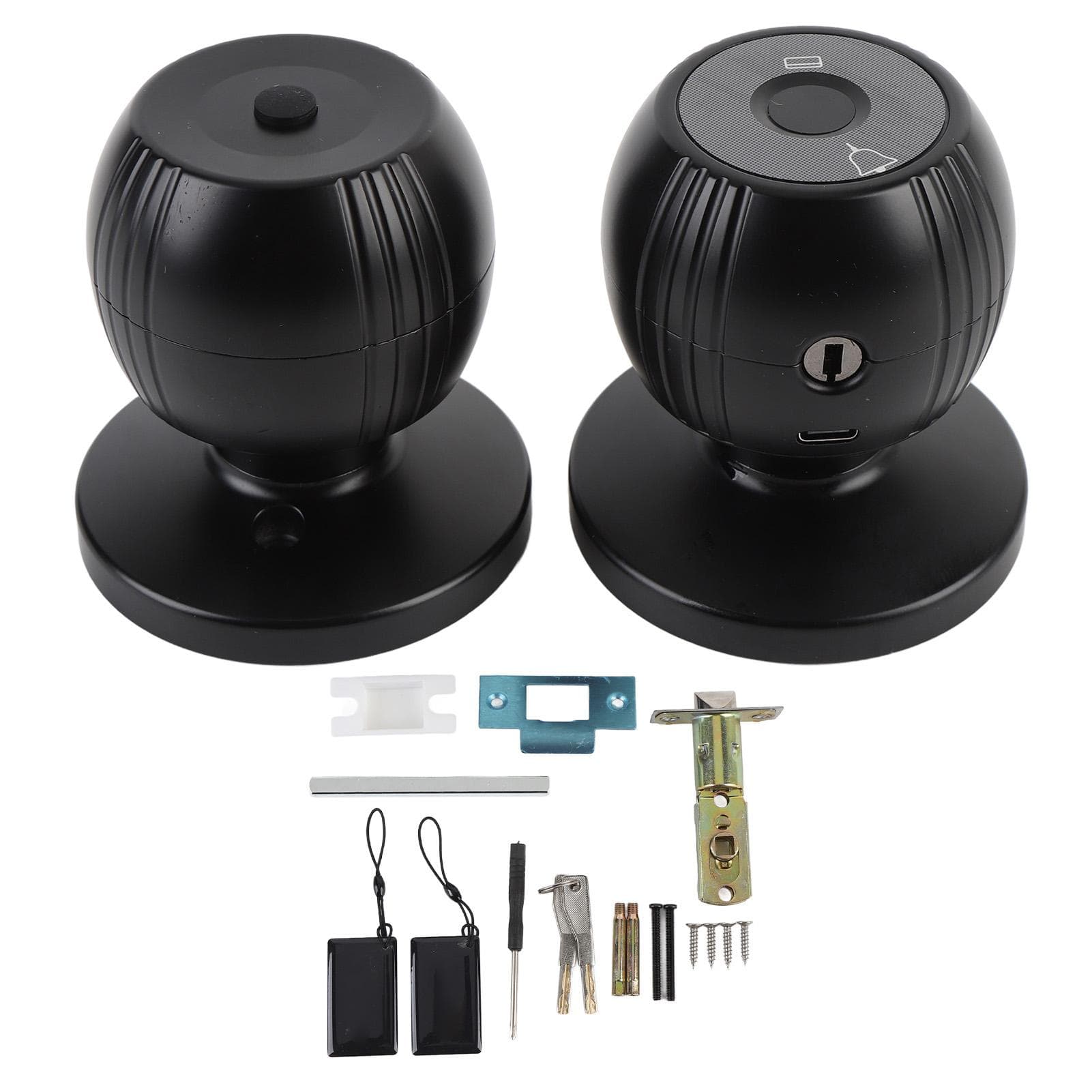 WiFi Smart Fingerprint Door Knob 5 in 1 Password Card Key for Tuya App Unlock Keyless Biometric