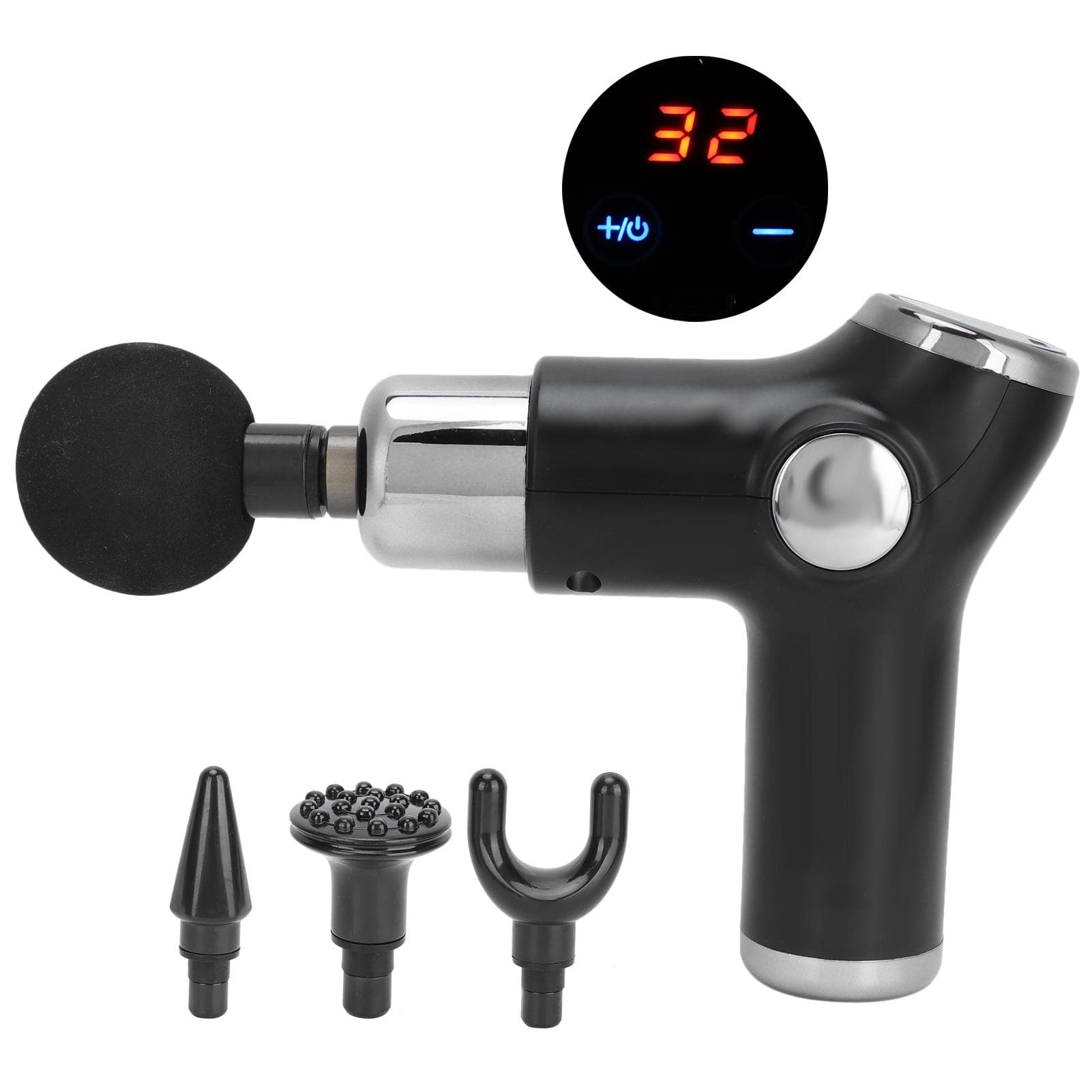 Professional Muscle Massager Muscle Relax Electric Deep Tissue Massage Gun (Black)