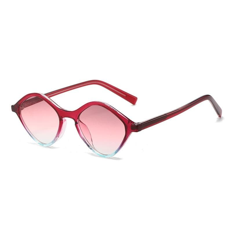 Retro Small Polygon Square Sunglasses Women Men High Quality UV400 Punk Fashion Shades as picture