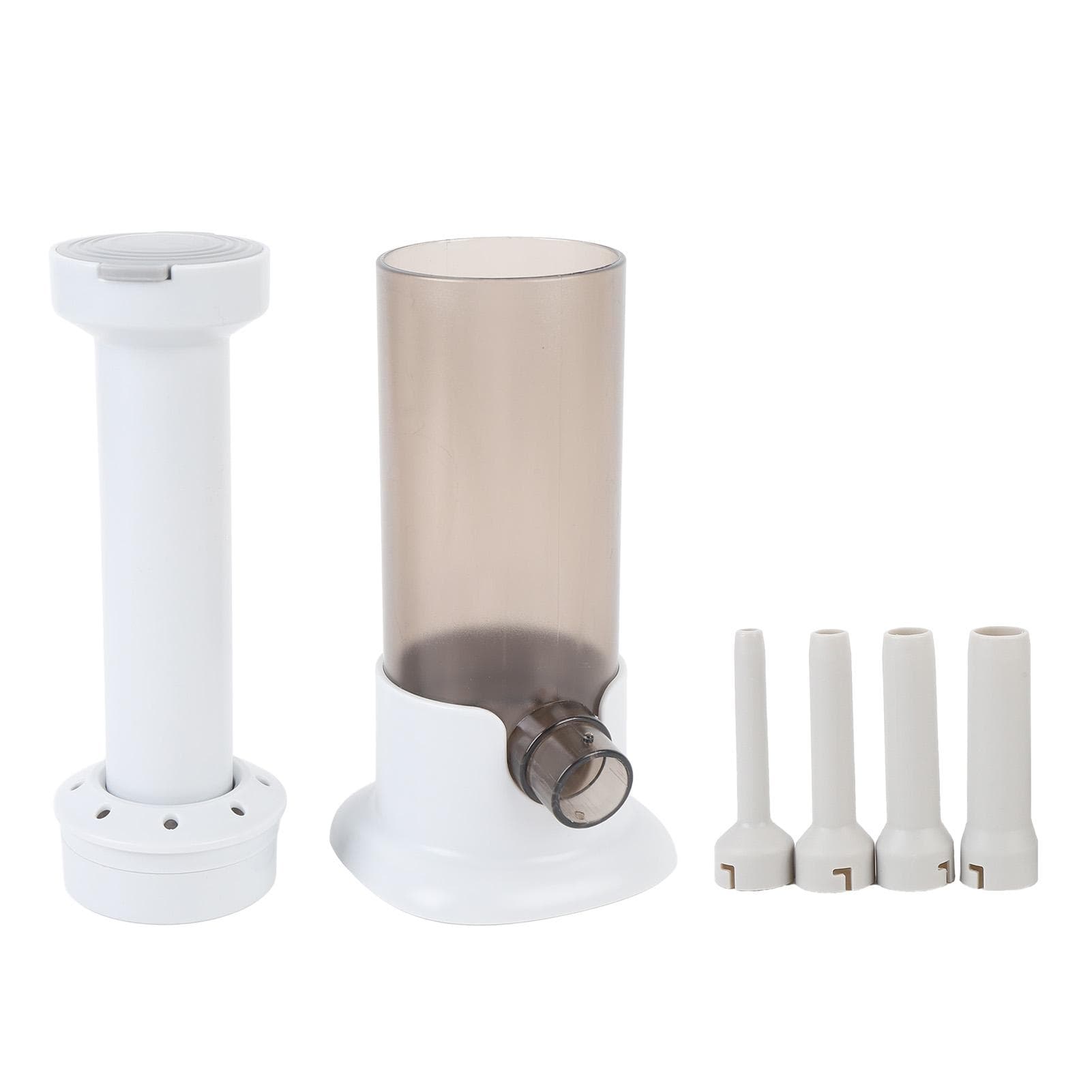 Sausage Stuffer Homemade Manual Fast Filling Detachable Sausage Maker with 4 Stuffing Tubes Light light khaki