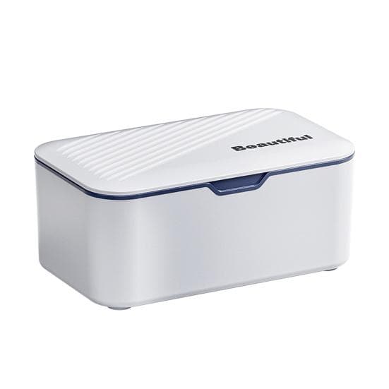 Wet Wipes Box Tissue Dispenser Large Capacity Wide Opening Refillable Multipurpose Toilet Paper Box Tissue Container blue