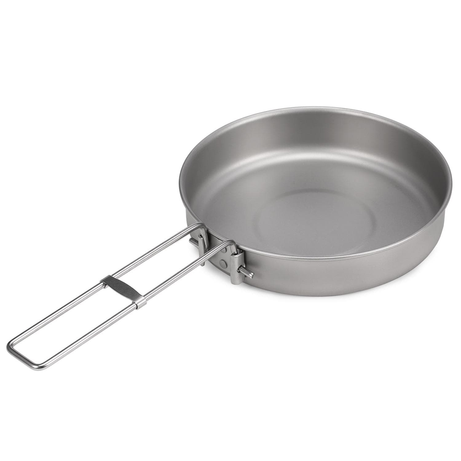 750ml Ultralight Titanium Frypan with Foldable Handle Outdoor Camping Hiking Picnic Cooking Frying 750ml with handle