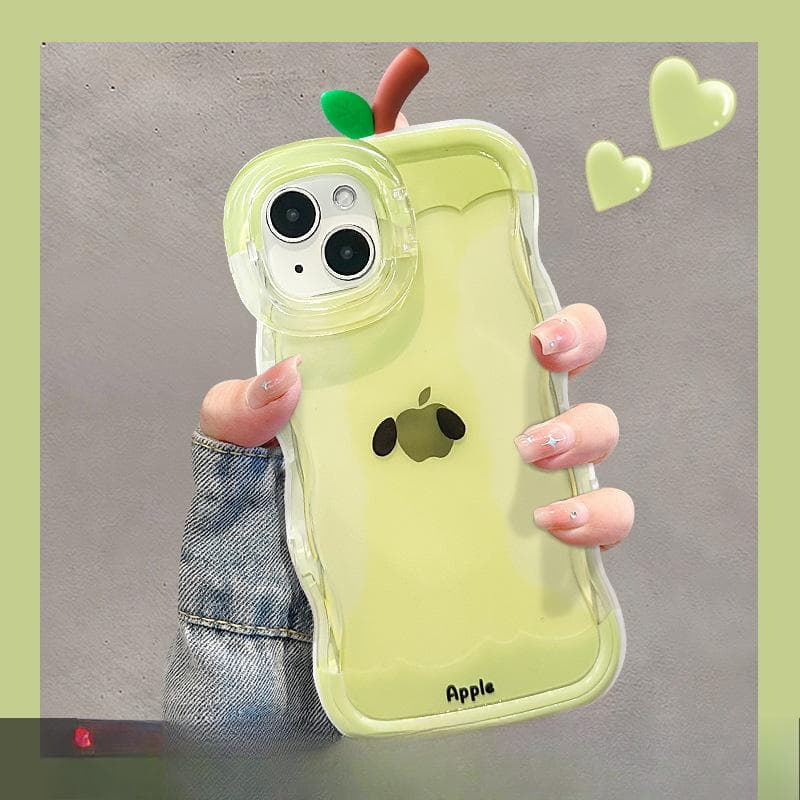 Apple Core Suitable for IPhone16 Mobile Phone Case 13promax Transparent Silicone 15 Leaf Doll 14 Double Bracket 11 Redmi K40/K40 Pro