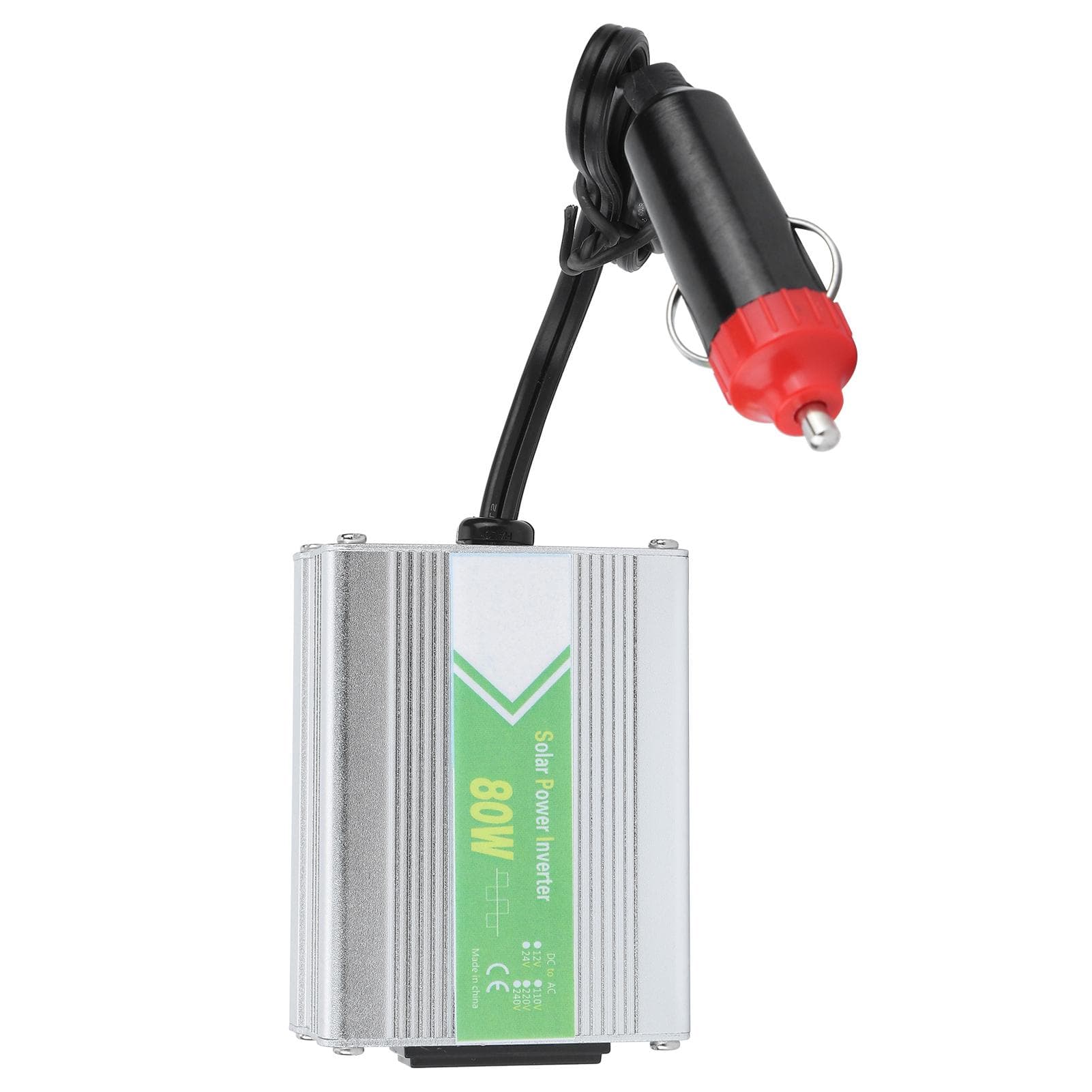80W Smart Power Voltage Inverter DC12V to AC220V Correction Waves Realtime Monitoring with LED