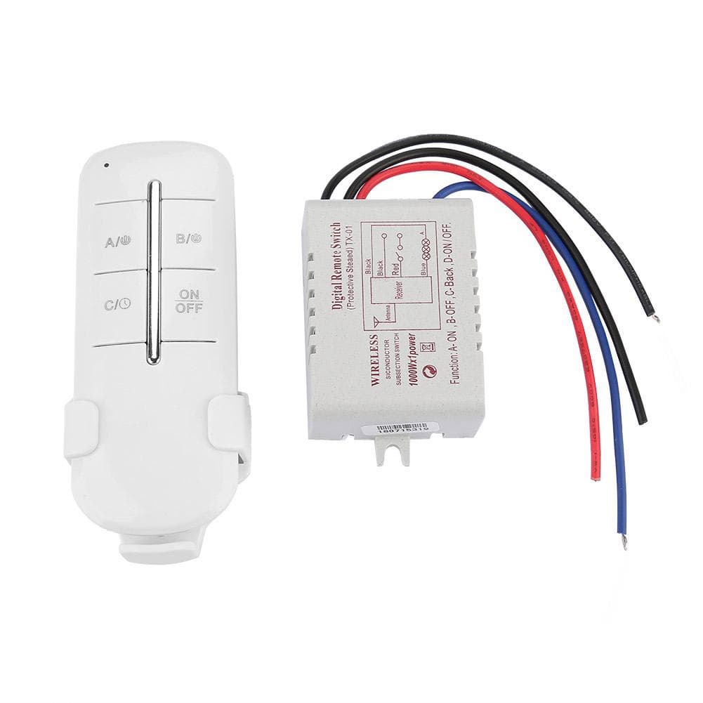 ONOFF AC180240V Wireless Receiver Lamp Light RF Remote Control Switch (1 Way 1000W)