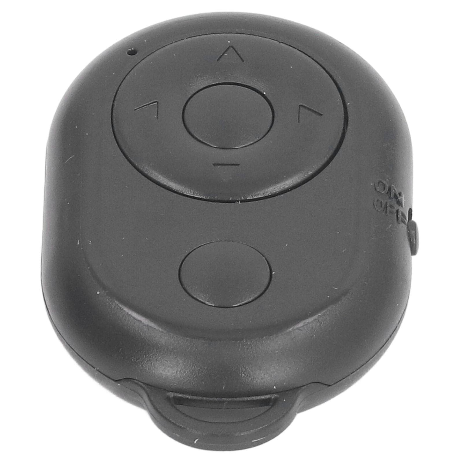 Phone Remote Control BT 4.0 10m USB Type C Charging Selfie Clicker for Giving A Like Page Turning black