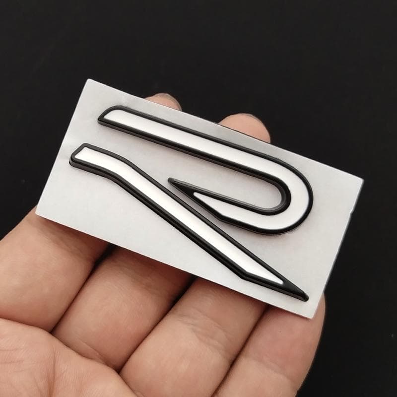 For VW VOLKSWAGEN 2026 New 3D Metal R Logo Badge Emblem Car Body Tail Trunk Decals Sticker For VW Volkswagen GTI R Rline Golf Be