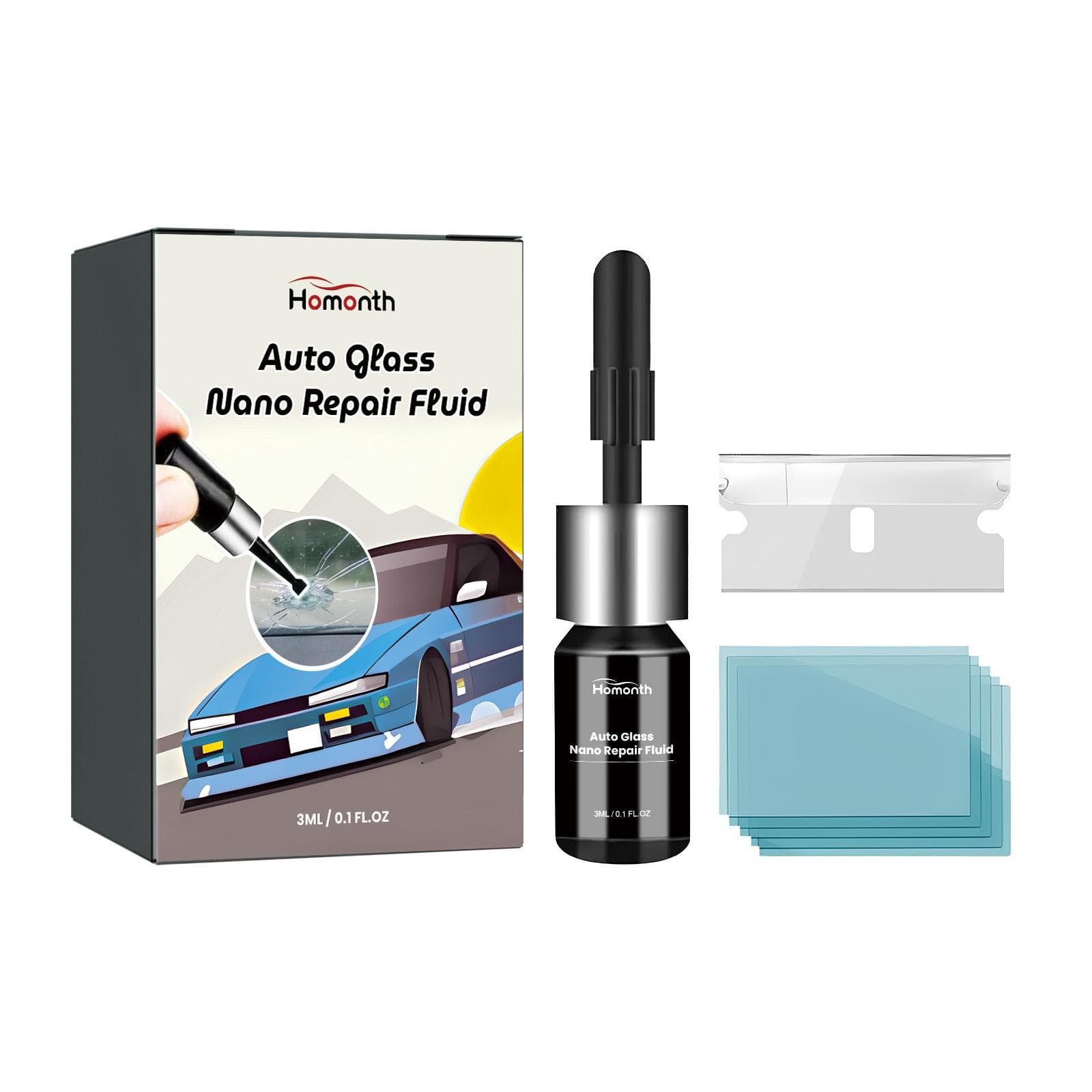 Nano Repair Fluid for Automotive Glass 3ml Quick Adhesive Repair Cracks In Automotive Windshields Auto Glass Nano Repair Fluid United States