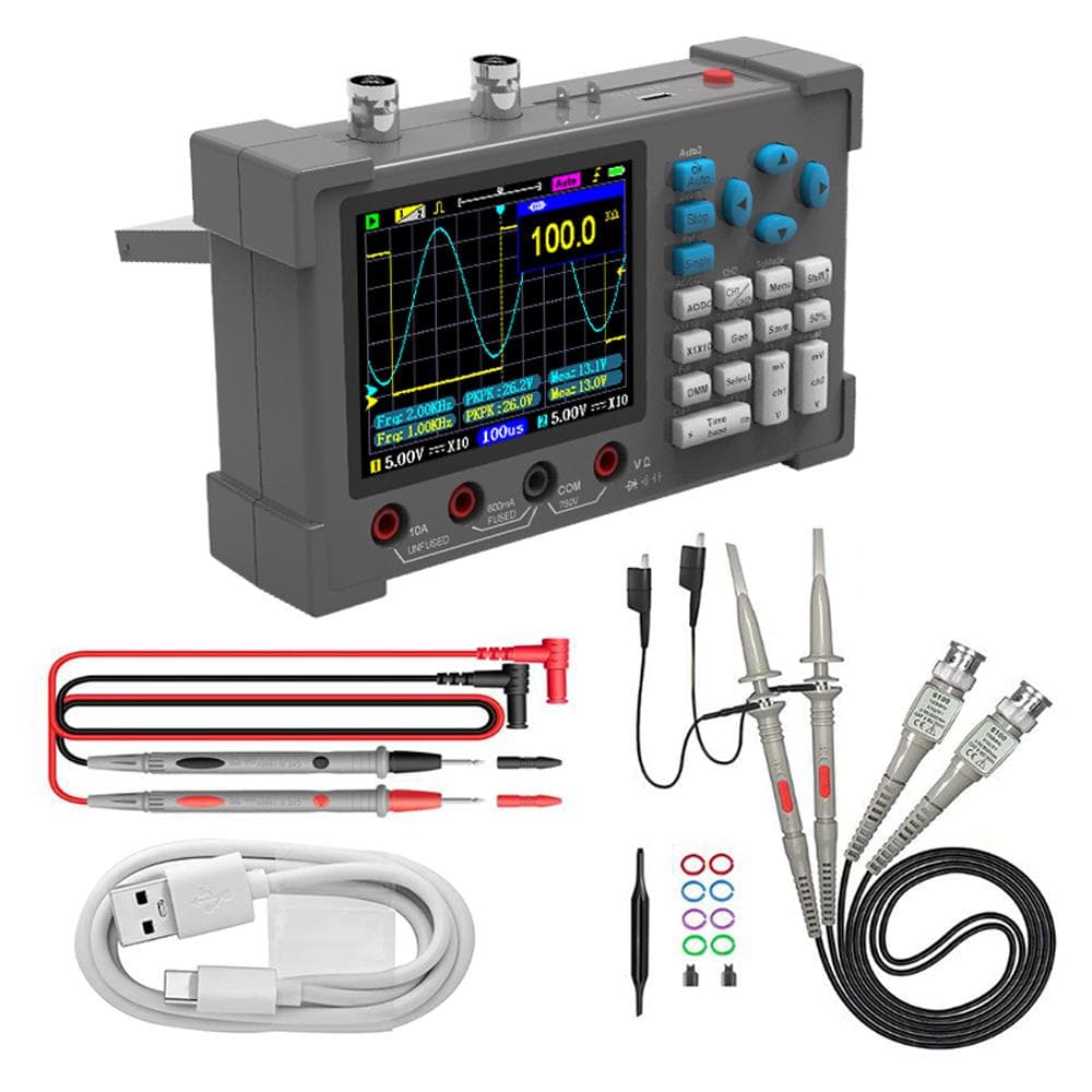 3in1 Oscilloscope Multimeter Signal Generator Machine 3.2inch IPS Display Oscope Meter Handheld multicolour