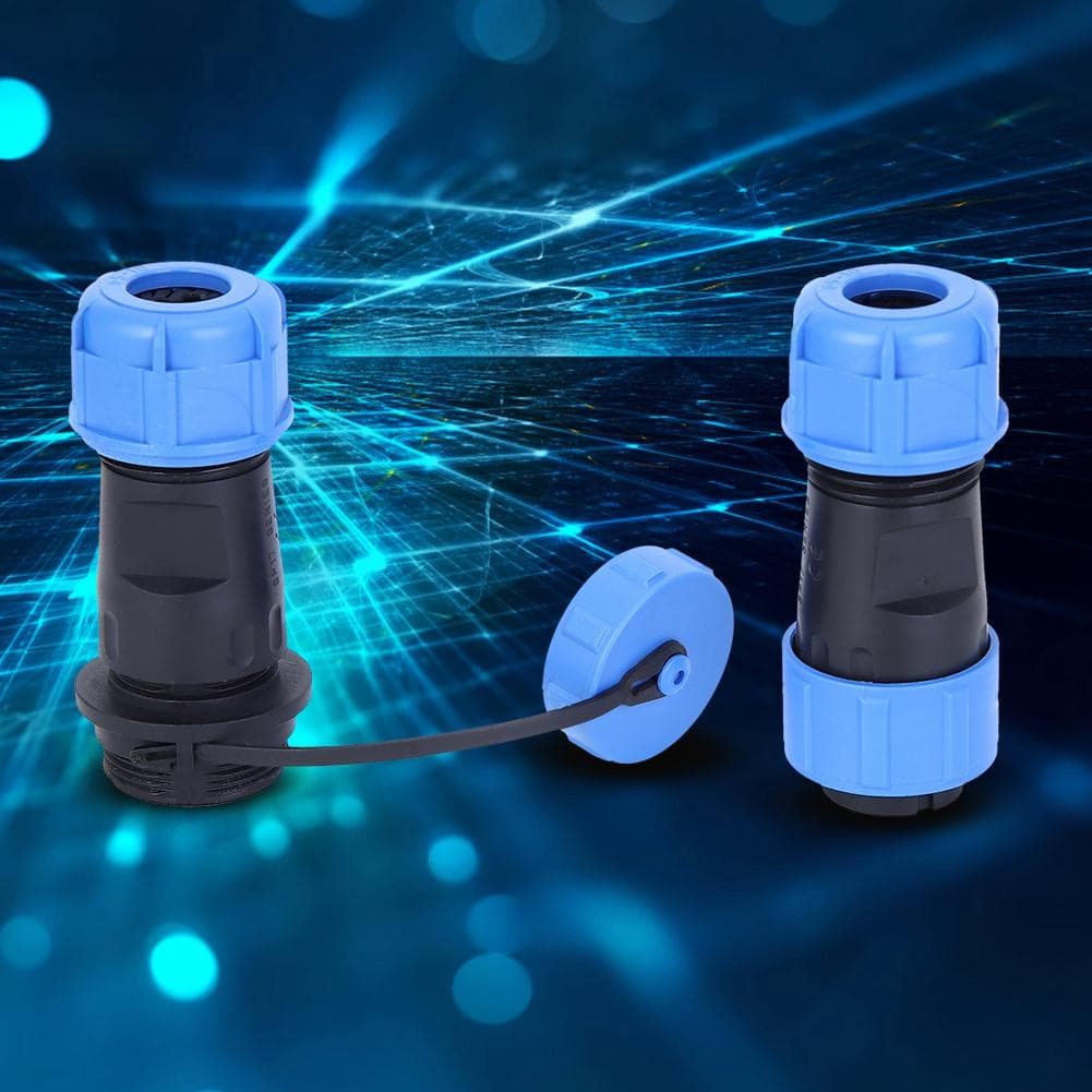 SP17 Waterproof Junction Box 3Pin Electrical Butt Plug Distribution Cable Connector Set