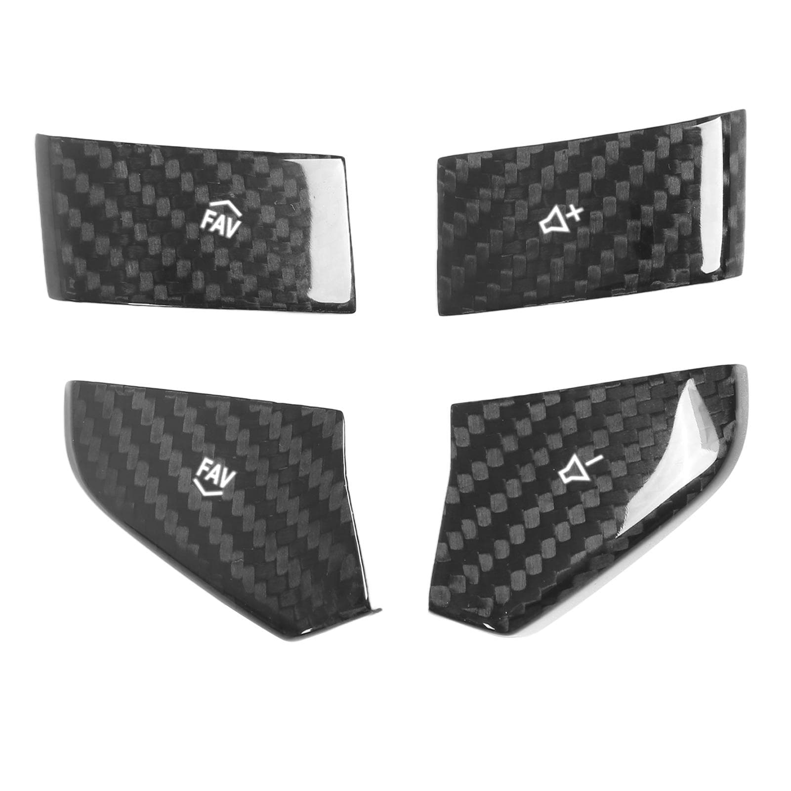 Steering Wheel Switch Button Trim Carbon Fiber Replacement for Corvette C8 2020 to Present White white